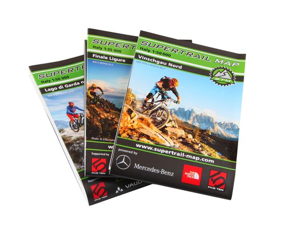SUPERTRAIL MAPS Bike-Karten Italien  BOZEN NORD