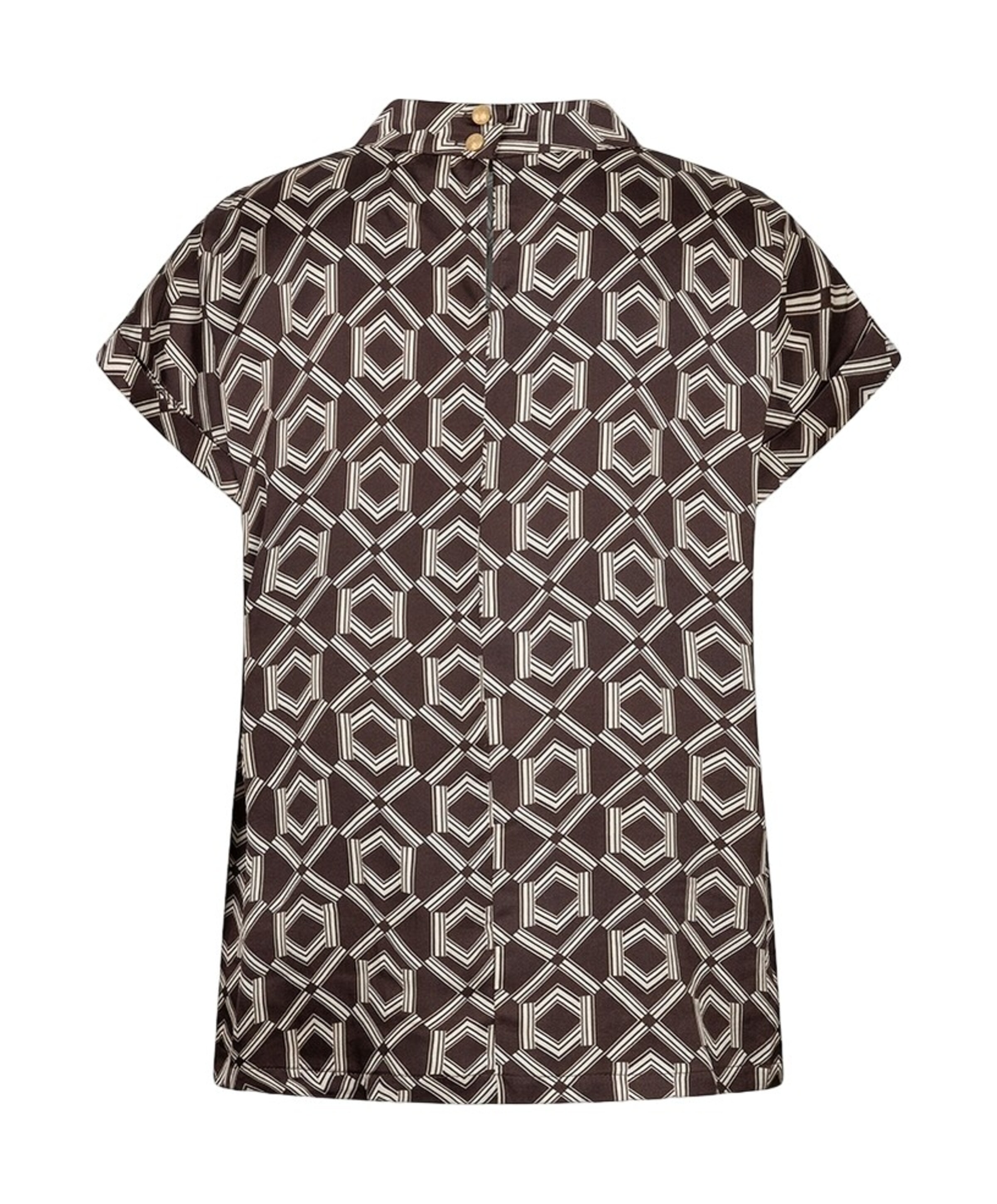 EsQualo Dames blouse bruin