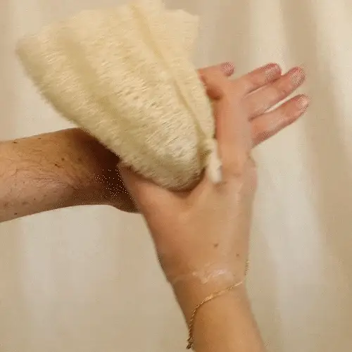 Fleur de douche en Loofah - Version 1