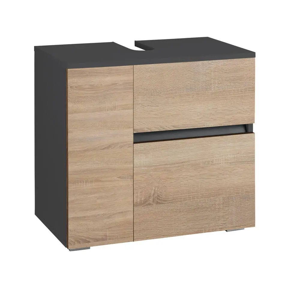 Wisla - Badmeubel 60 cm 1-lade, 1 klep, 1 deur spaanplaat