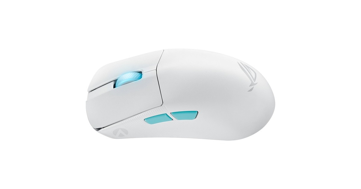 ASUSROG Harpe Ace Aim Lab Edition gaming muis  (Wit, 100 - 36.000 dpi, USB 2.0, 2,4 GHz, Bluetooth, RGB leds)