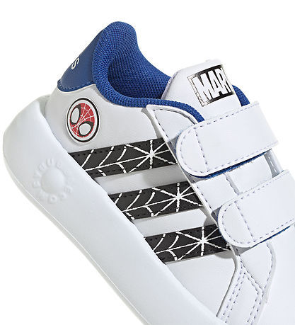 adidas Performance Sko -  Grønd court Spider-man CF - Hvid/Bl?