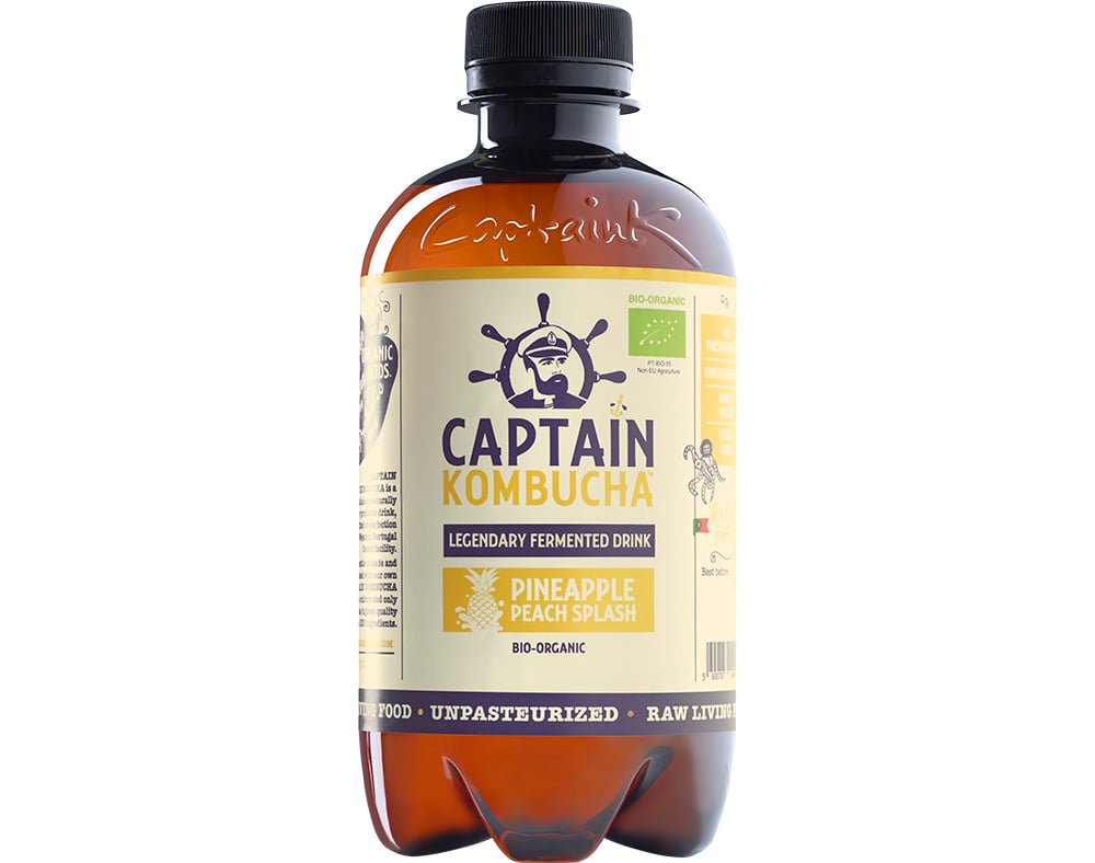 KOMBUCHA THE GUTSY CAPTAIN ANANÁS BIO 400ML
