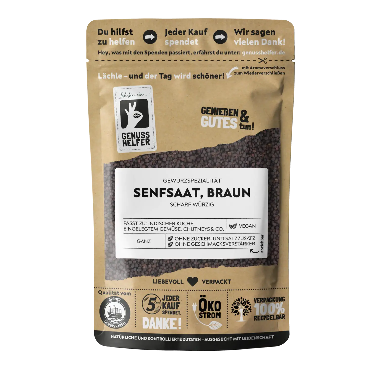 Senfkörner braun, ganz, 3er Pack
