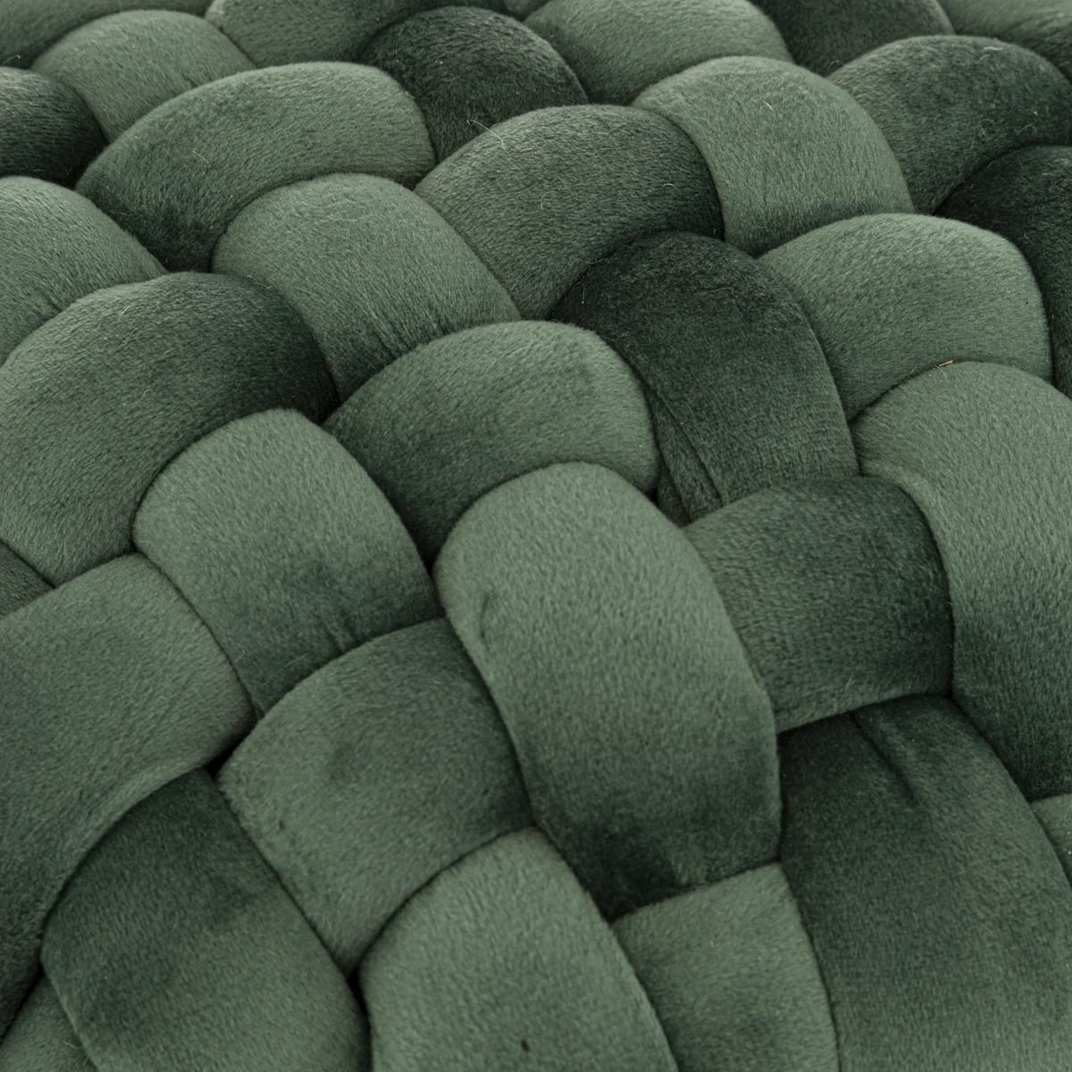 TABOURET APPOINT TRICOT VELOURS AKEMI JADE