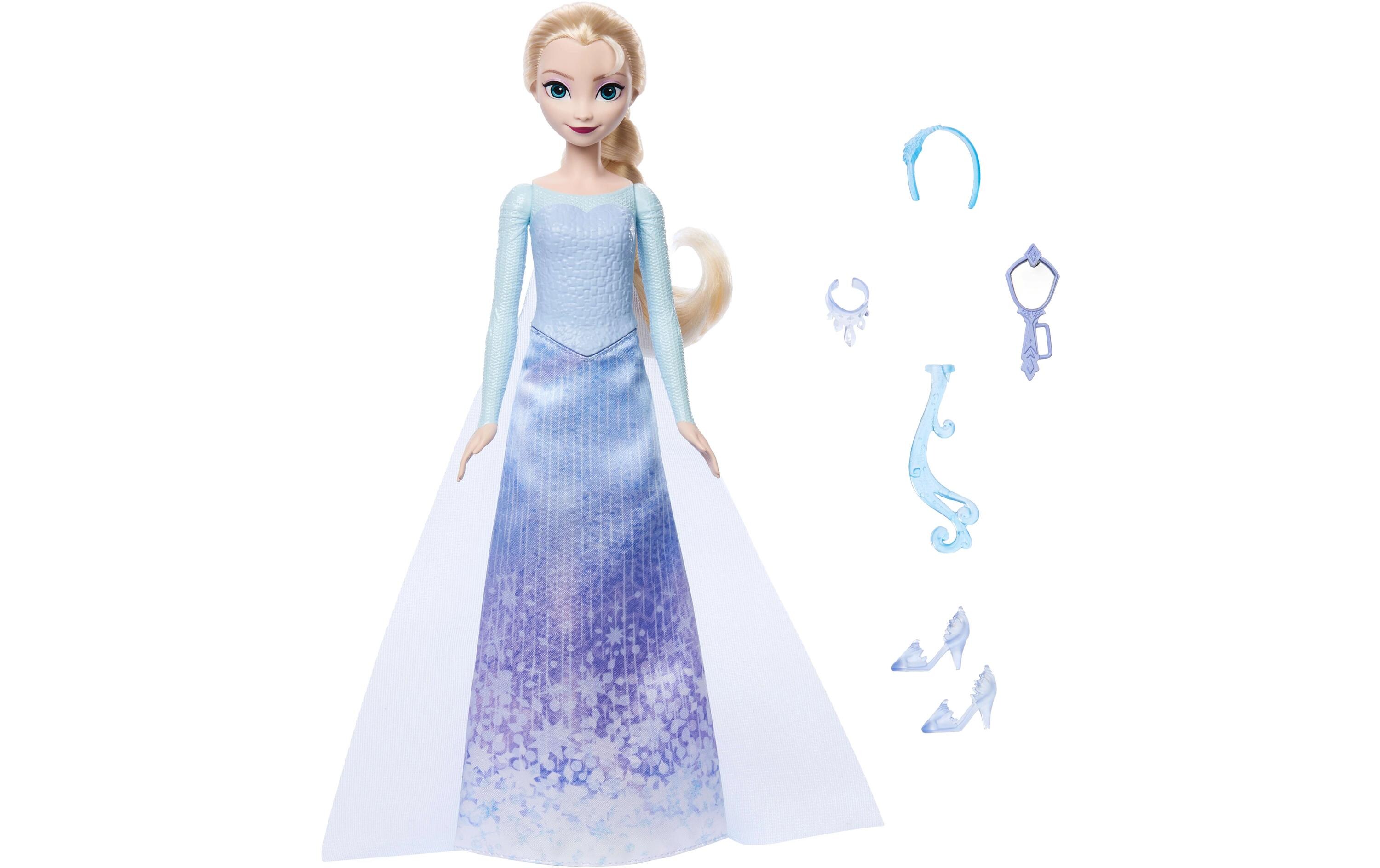 Puppe Eiskönigin Spin & Reveal ElsaModepuppe und Accessoires mit 11 Überraschungen aus dem Disney-Film