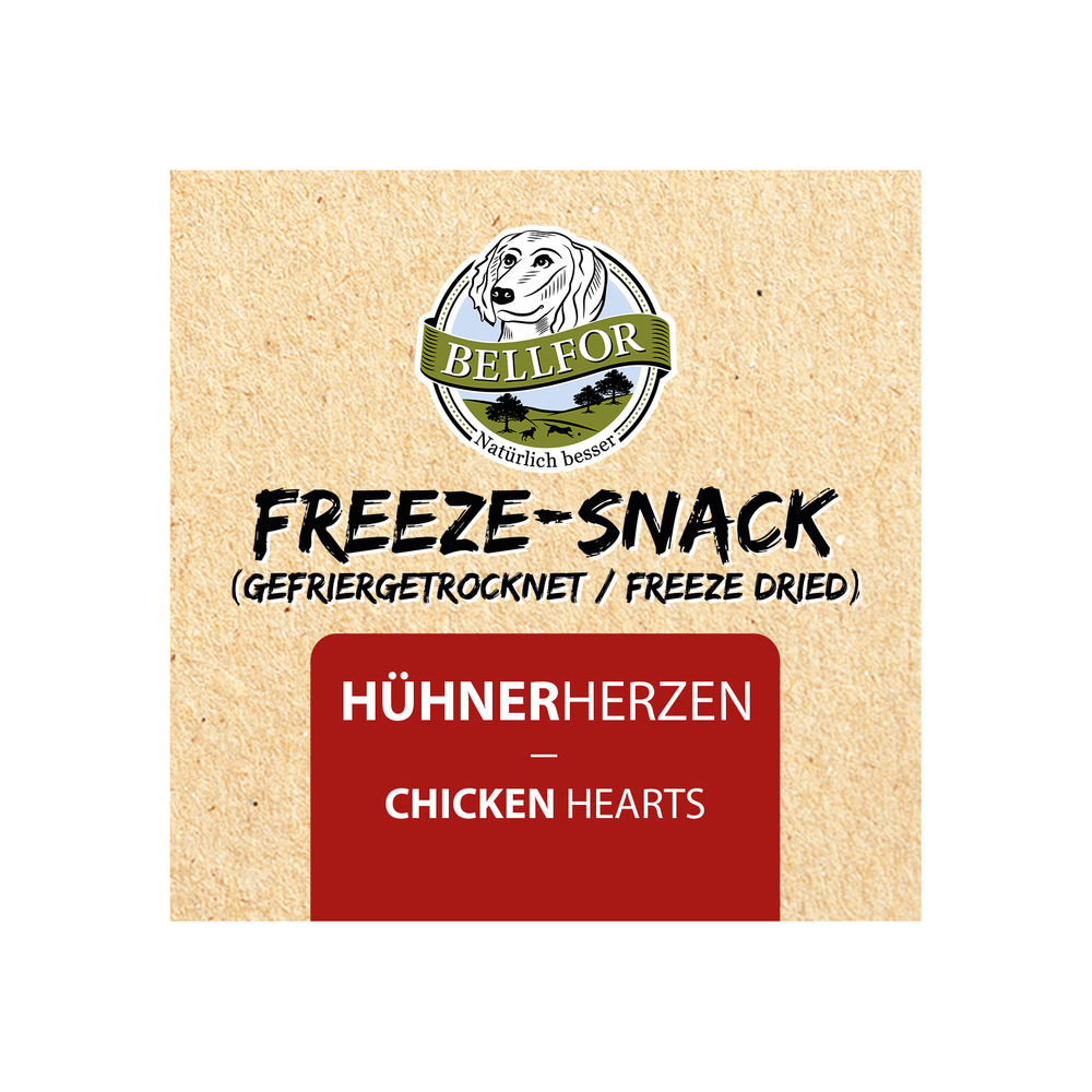 Freeze-snack pour chiens - cœurs de poulet (lyophilisés) - 50g