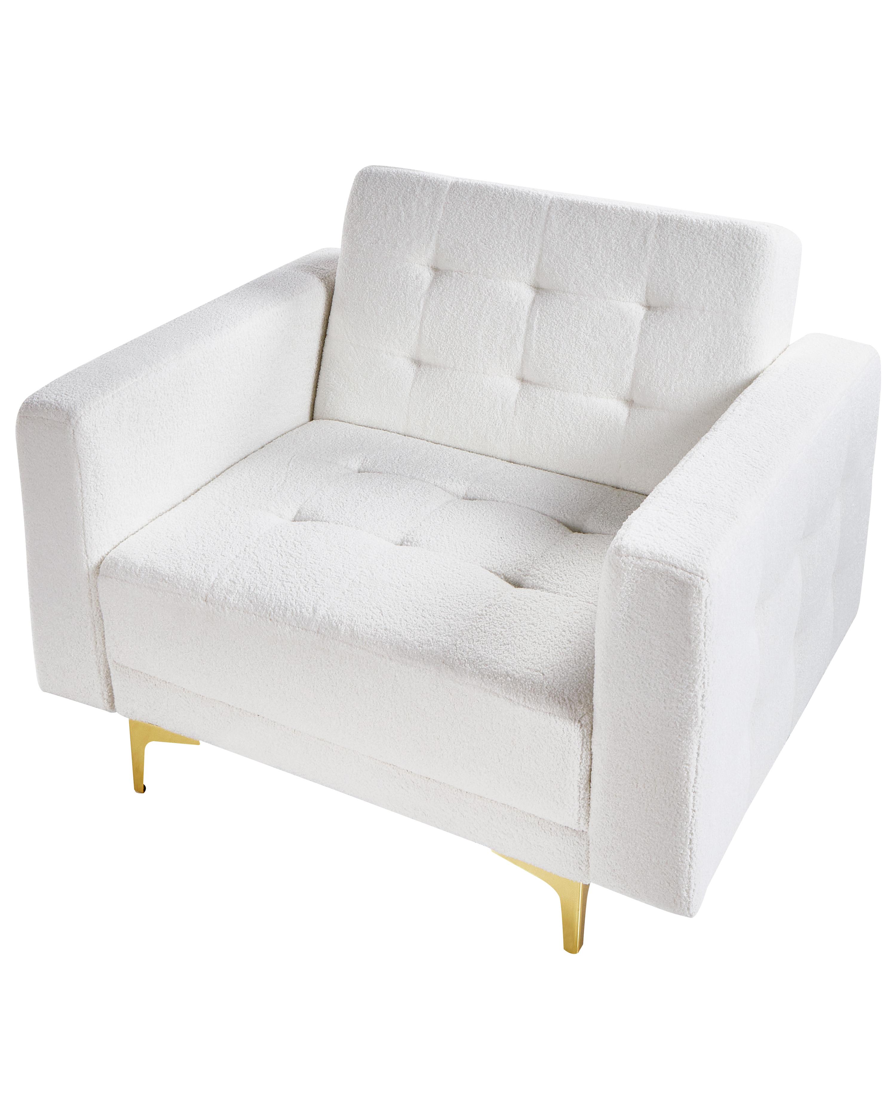 Fauteuil ABERDEEN Bouclé Gebroken wit