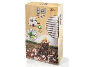 Vatpinde Papir/100 pct organisk bomuld,24 pk x 200 stk/krt