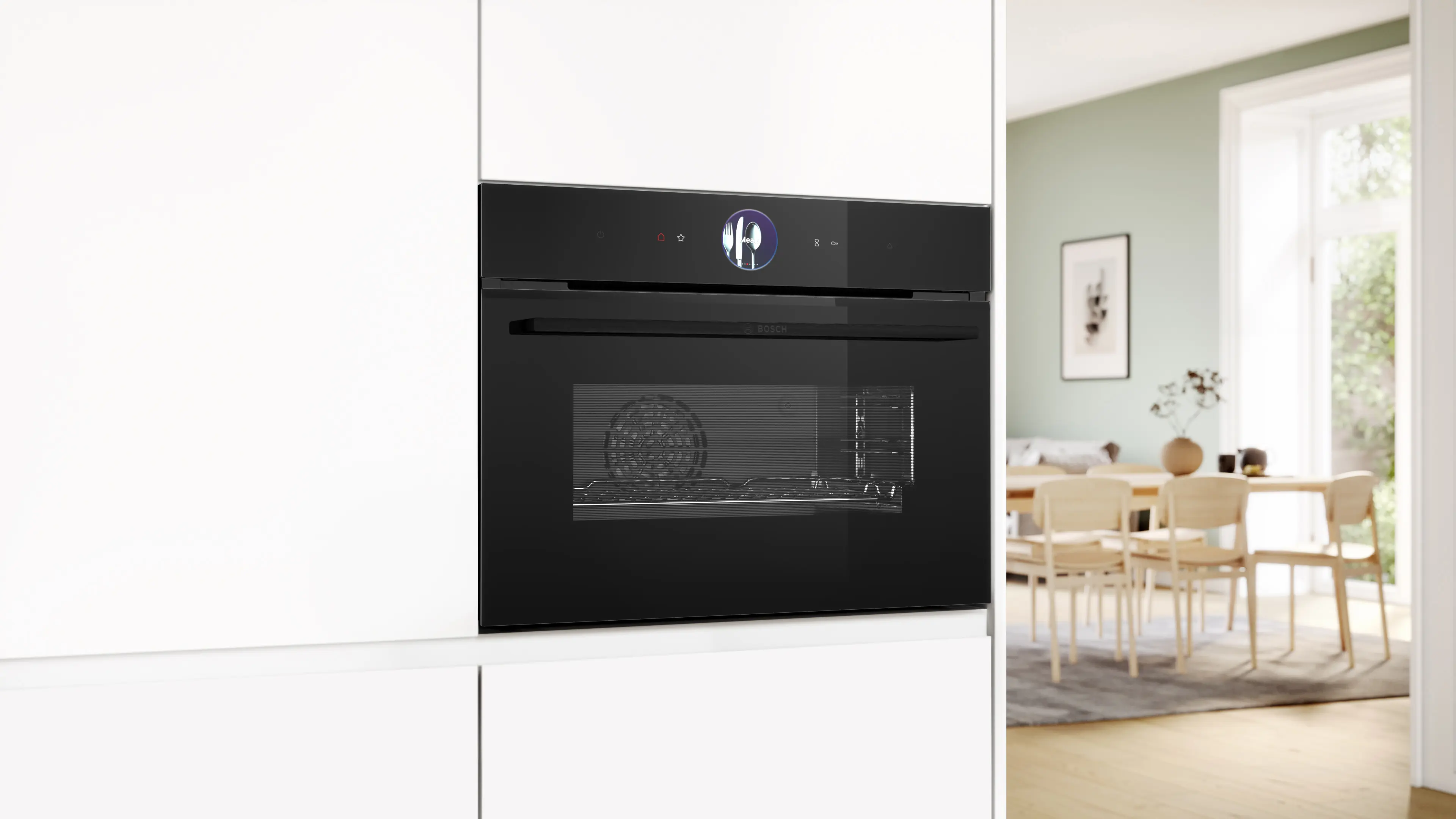 Serie 8 Compacte bakoven met volwaardige stoom 60 x 45 cm Zwart