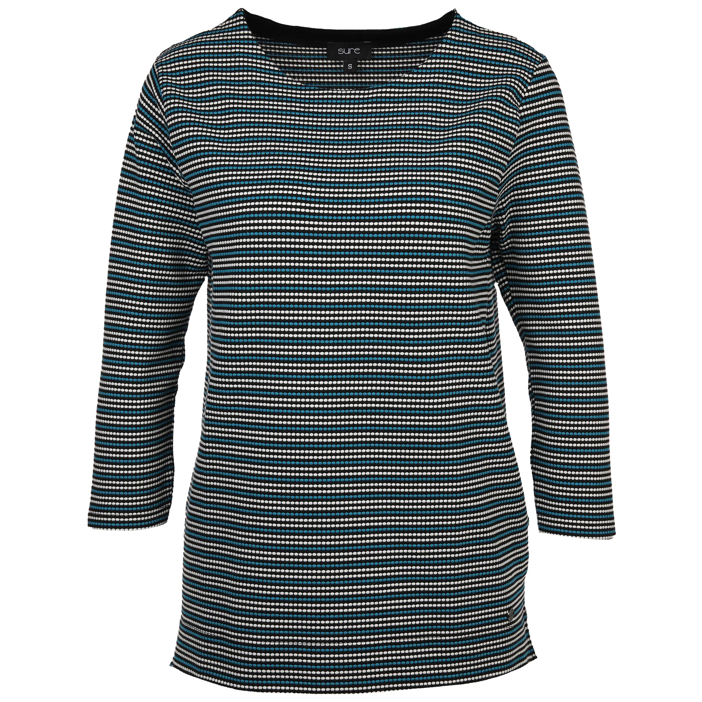 Damen Jacquard Shirt mit 3/4 Arm