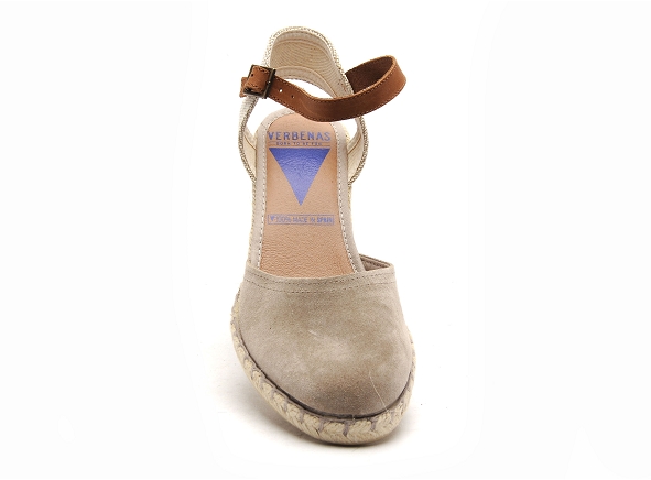 Verbenas nu pieds talons femme malena serraje beige