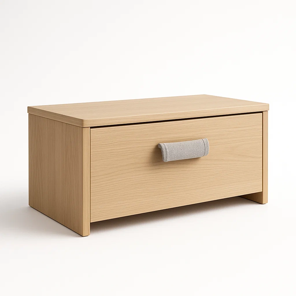 Coffre de rangement en bois chêne clair