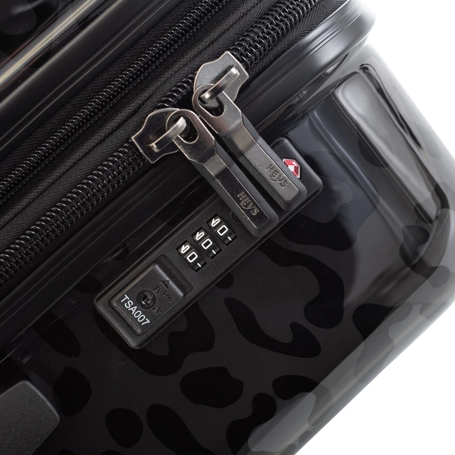 Heys Black Leopard - 4-Rollen-Trolley L 76 cm erw. black leopard