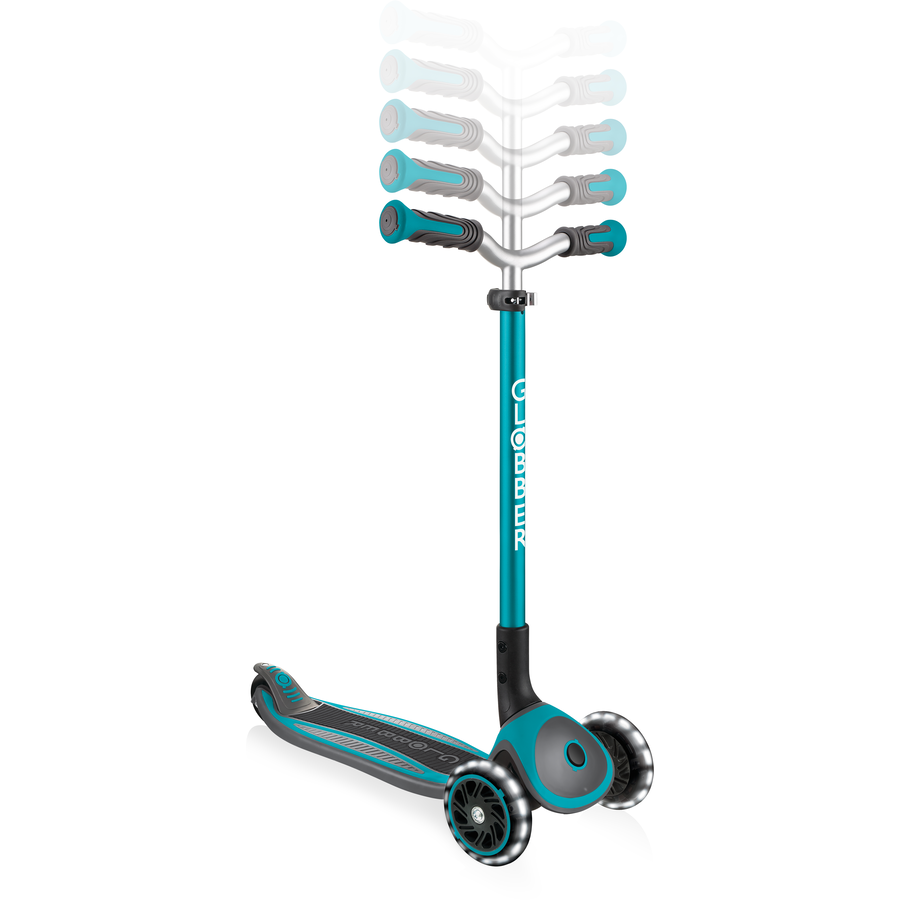 GLOBBER MASTER LIGHTS türkis, mit Leuchtrollen