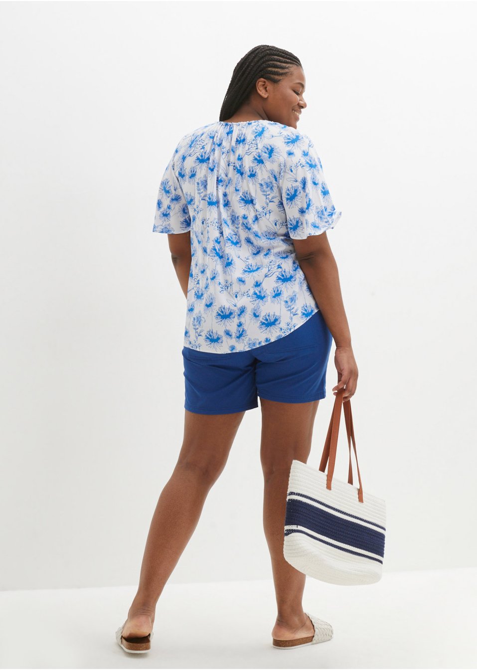 Tunique en viscose avec manches papillon