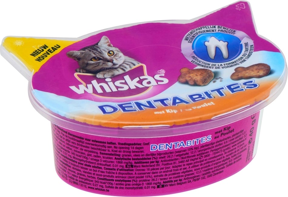 Whiskas kattensnack Dentabites Kip 50 g