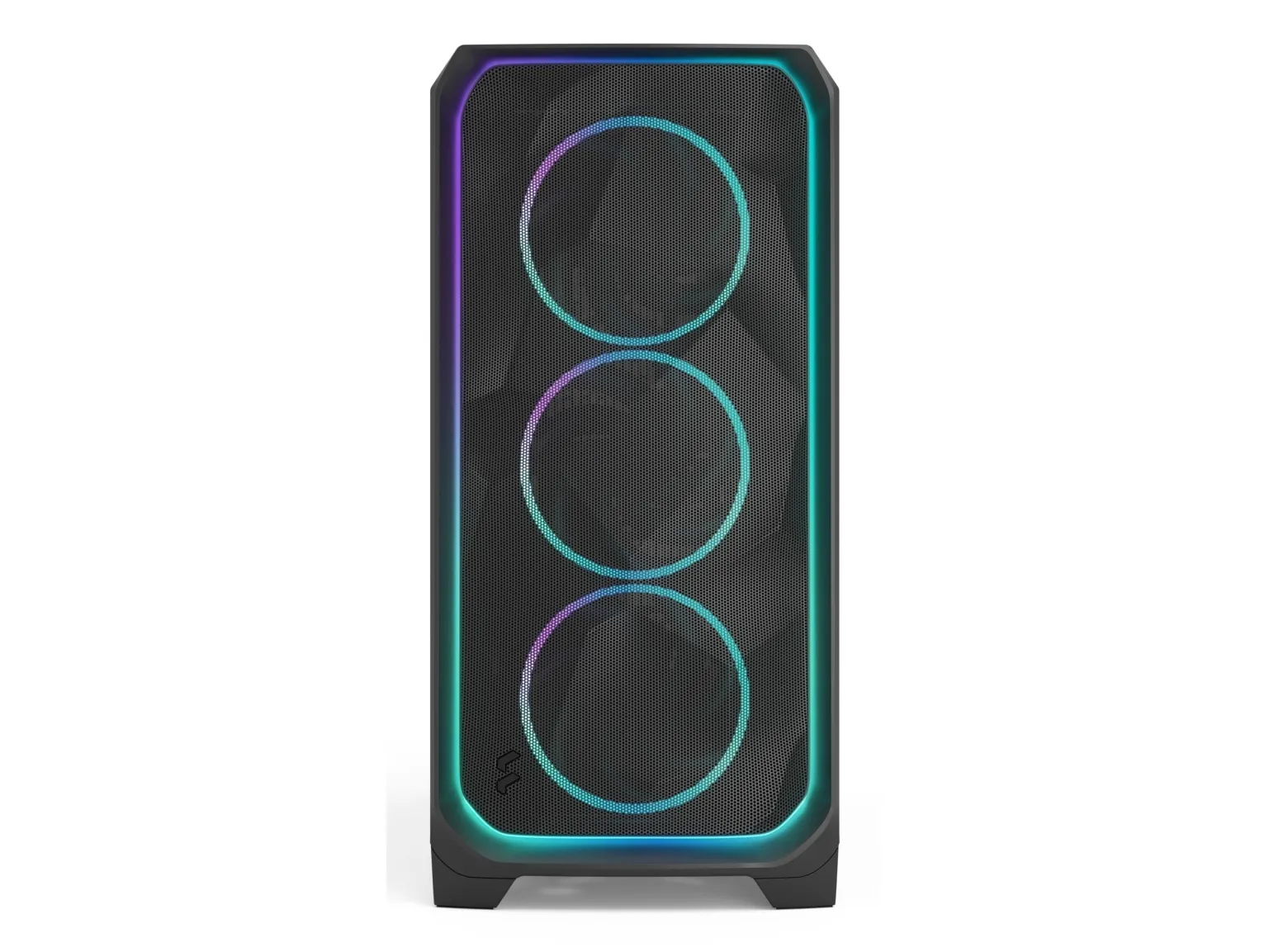 Fractal Design Meshify 3 XL Ambience Pro RGB - Tower - udvidet ATX - ingen strømforsyning (ATX) - sort TG-lystone - USB/Lyd