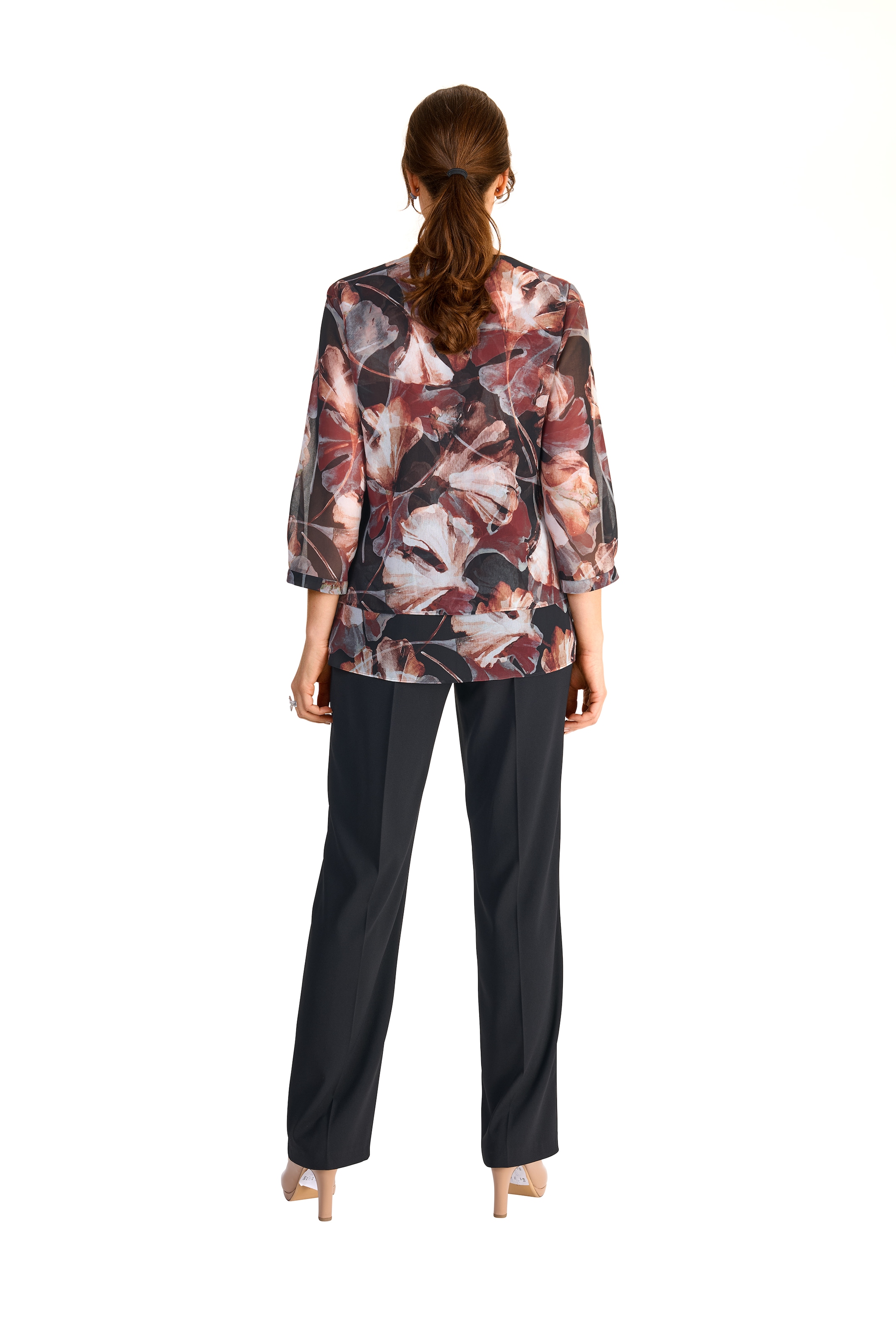 HERMANN LANGE Collection Druckbluse , im Lagenlook und mit floralem Muster