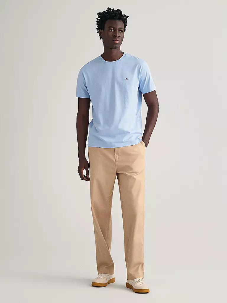 GANT T-Shirt Regular Fit hellblau