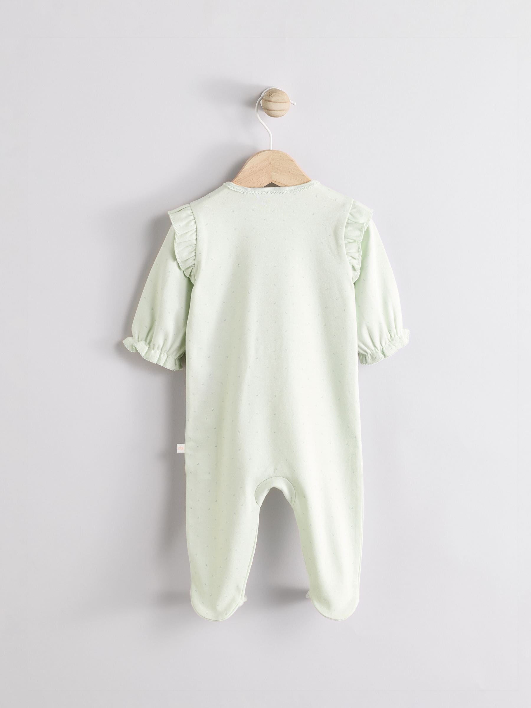Saliegroene 'Little Sister' - Baby Family 100% katoenen slaappak (0 - 2 jr)