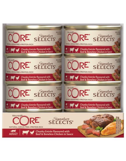 Wellness Core Signature Selects Chunky 79 g - Kattenvoer