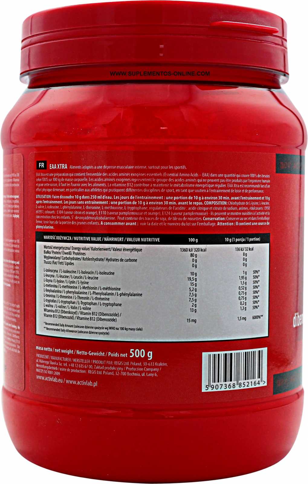 Activlab EAA Xtra 500g