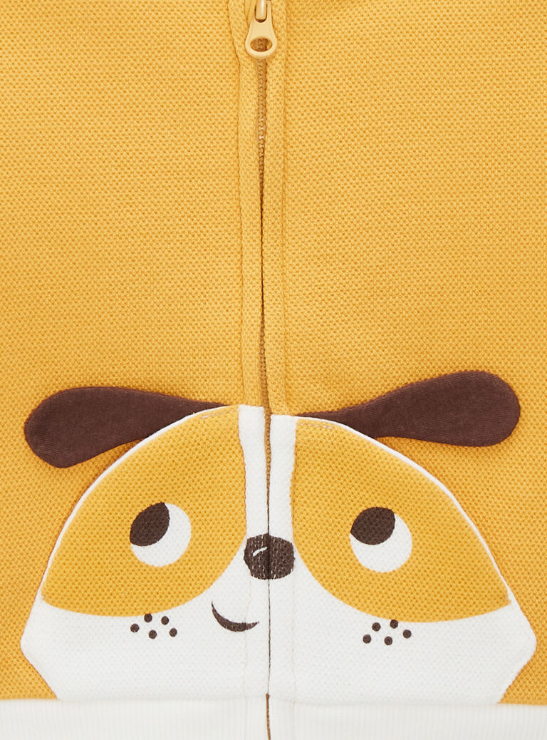 Gilet style teddy à motif chien pour bébé garçon