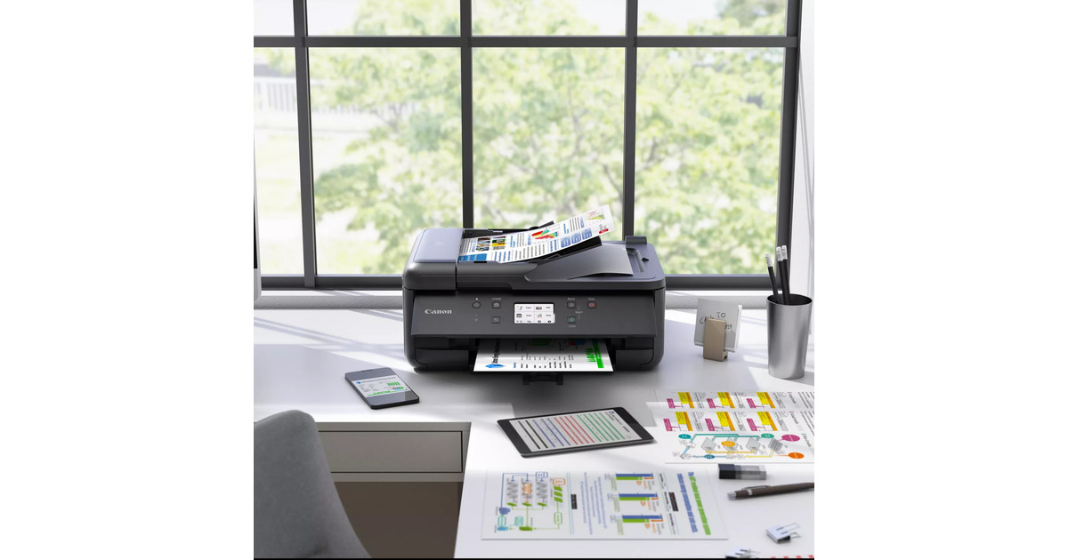 CanonCanon PIXMA TR7650 all-in-one inkjetprinter met faxfunctie  (Zwart, USB, Wi-Fi, Kopie, Scan, Fax)