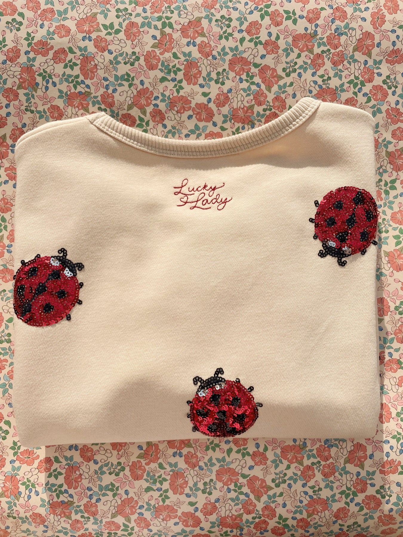 Konges Sløjd Lou Ladybug Glitter Sweatshirt Ocs Ks102204