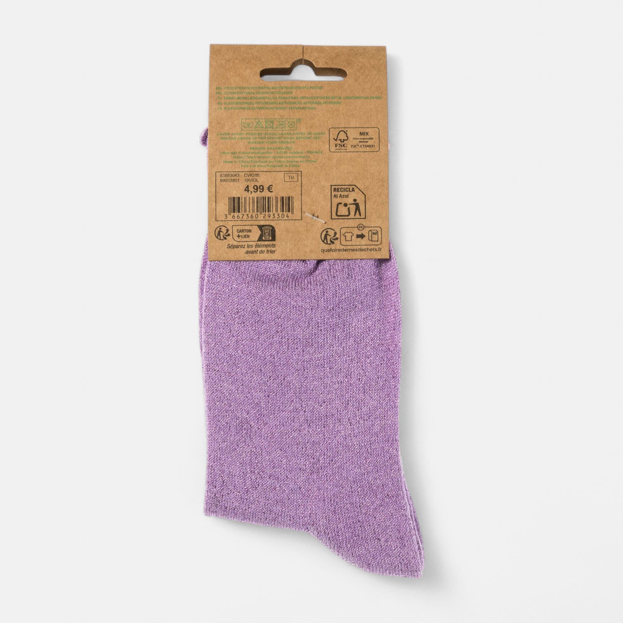 Chaussettes Enfant violet