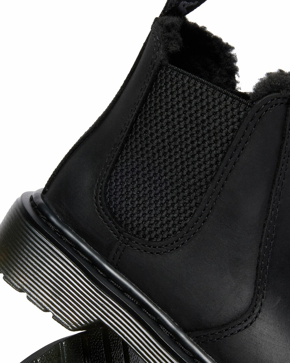 DR. MARTENS<br>Botas Chelsea de couro forrado 2976 Leonore