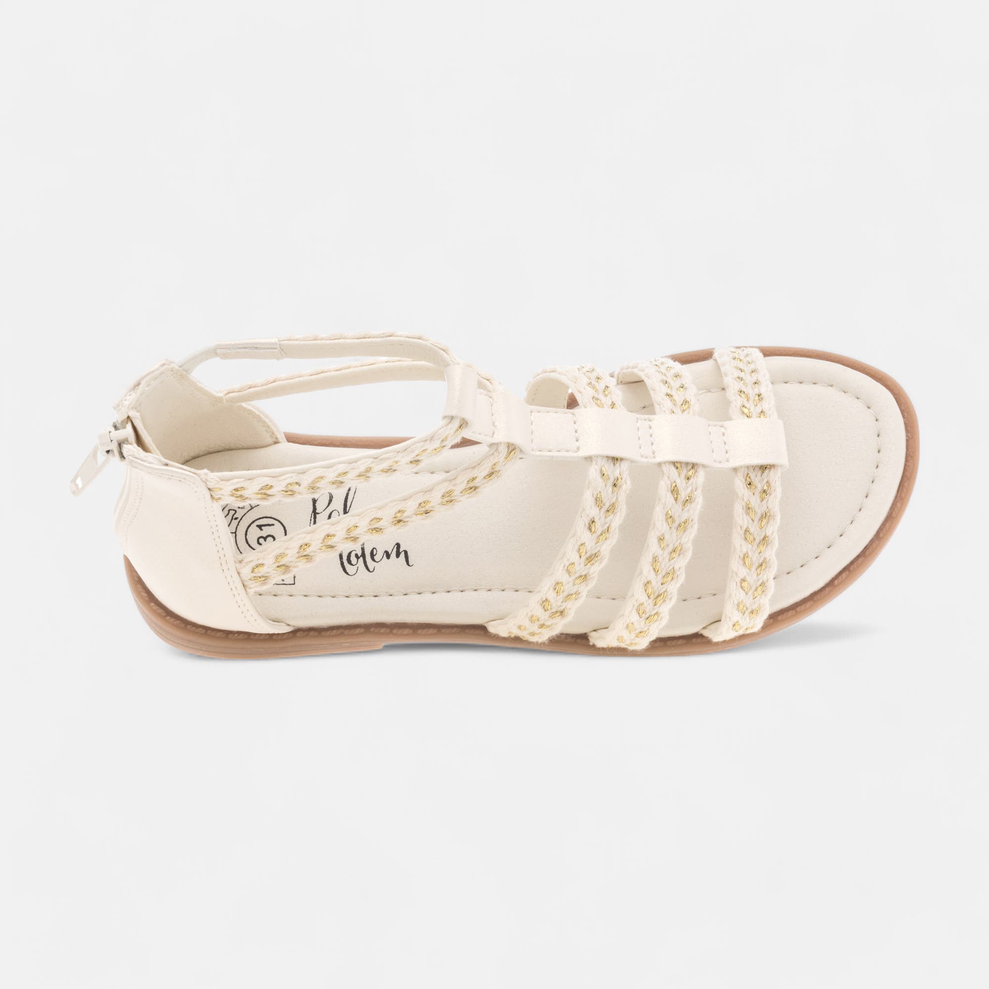 Nu-pieds Fille blanc