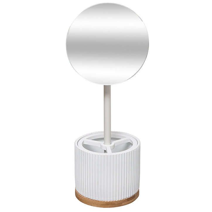 Miroir grossissant organisateur Modern blanc