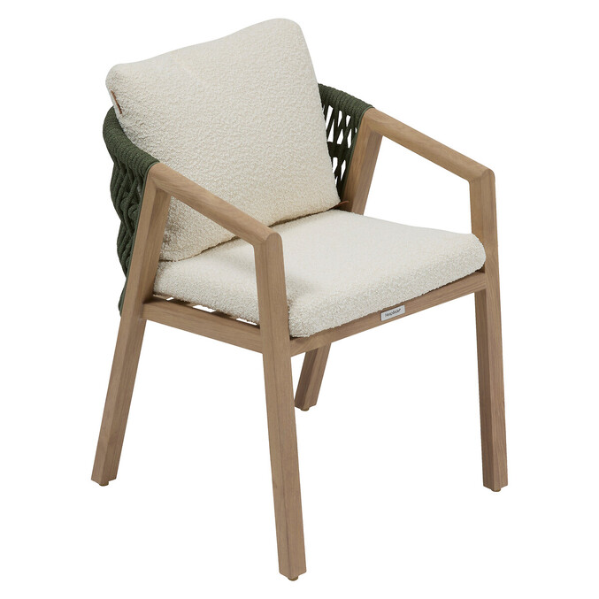 Ensemble table de jardin NELORA + 8 fauteuils MYLORE Miel