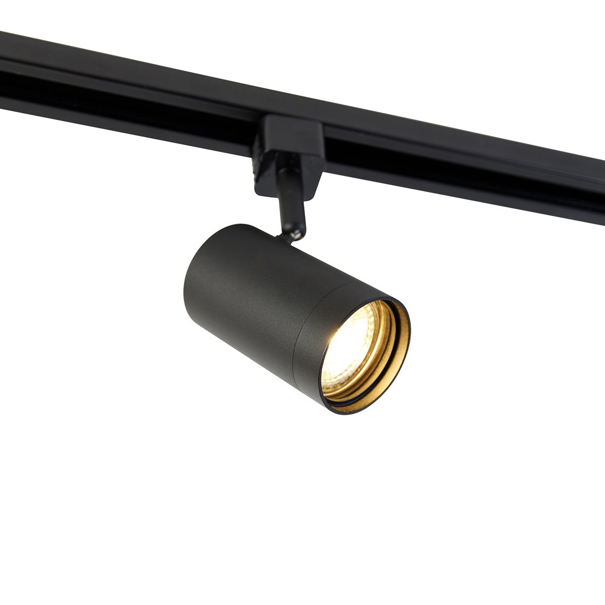 Modern railsysteem met 6 spots zwart 1-fase 286cm - Iconic Jeana