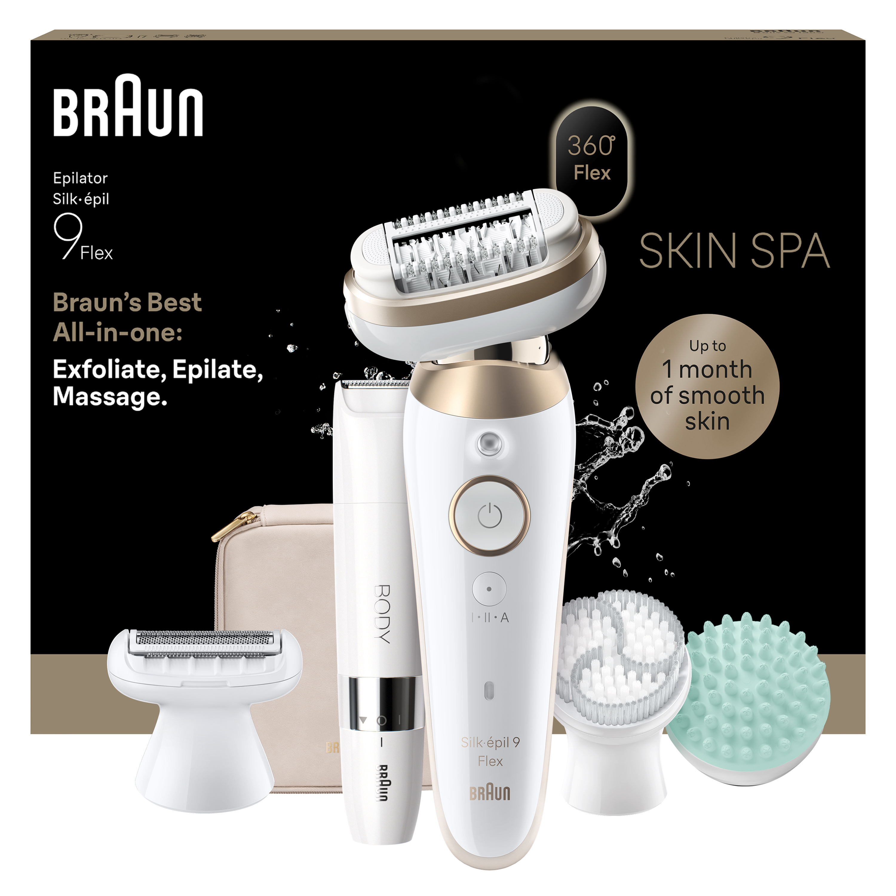 Braun Silk·épil 9 Flex SkinSpa 9-481 3D epilator Wet & Dry