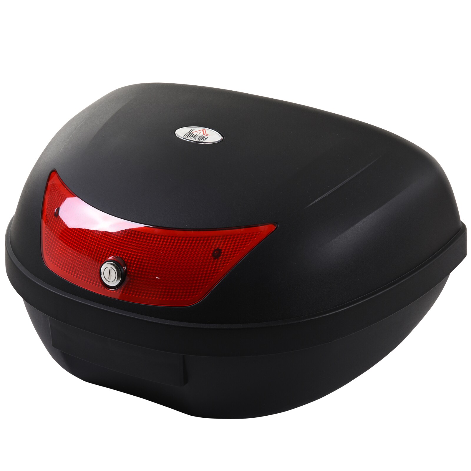 HOMCOM Motorradkoffer für Roller und Mofas schwarz 59 x 43 x 33 cm (LxBxH)