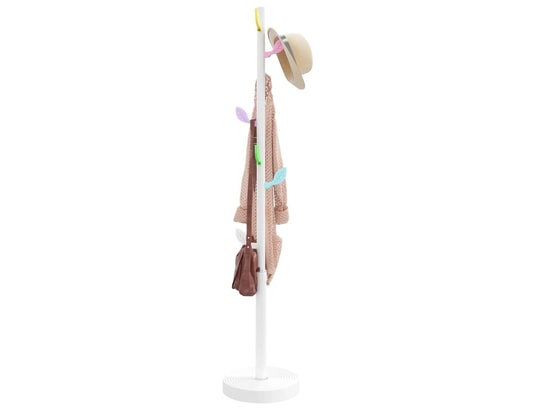 VIDAXL - Porte manteau Porte-manteau blanc 172 cm fer enduit de poudre