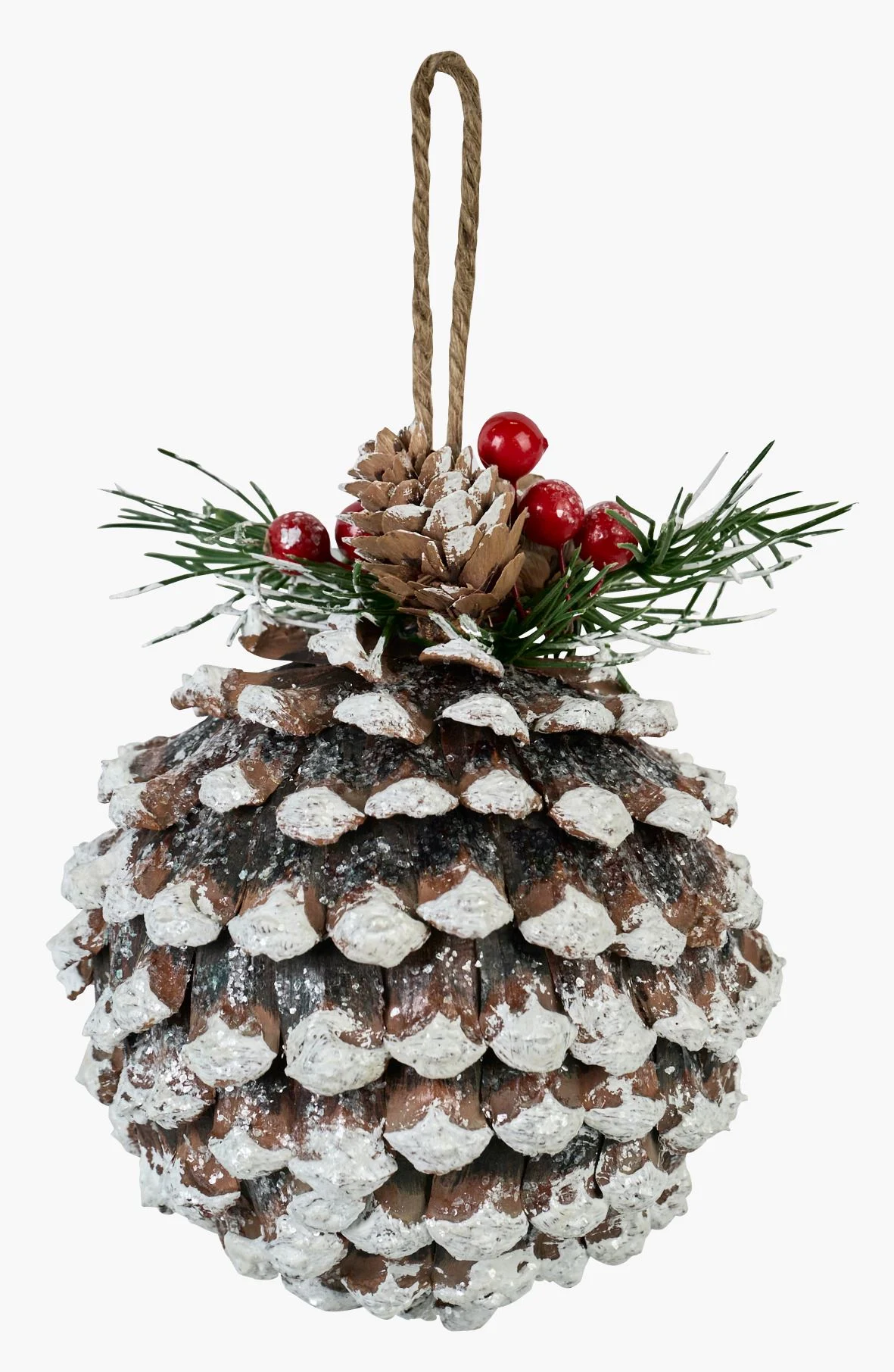 Juletrepynt multi brun - 12x12x14 cm