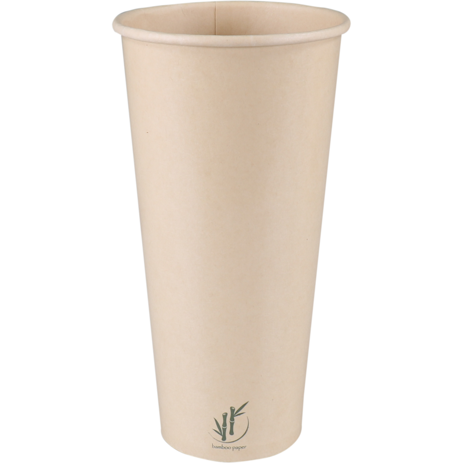 Depa, Milkshakebeker, Bamboepapier + PE, 500ml, 22oz, 170mm, lichtbruin