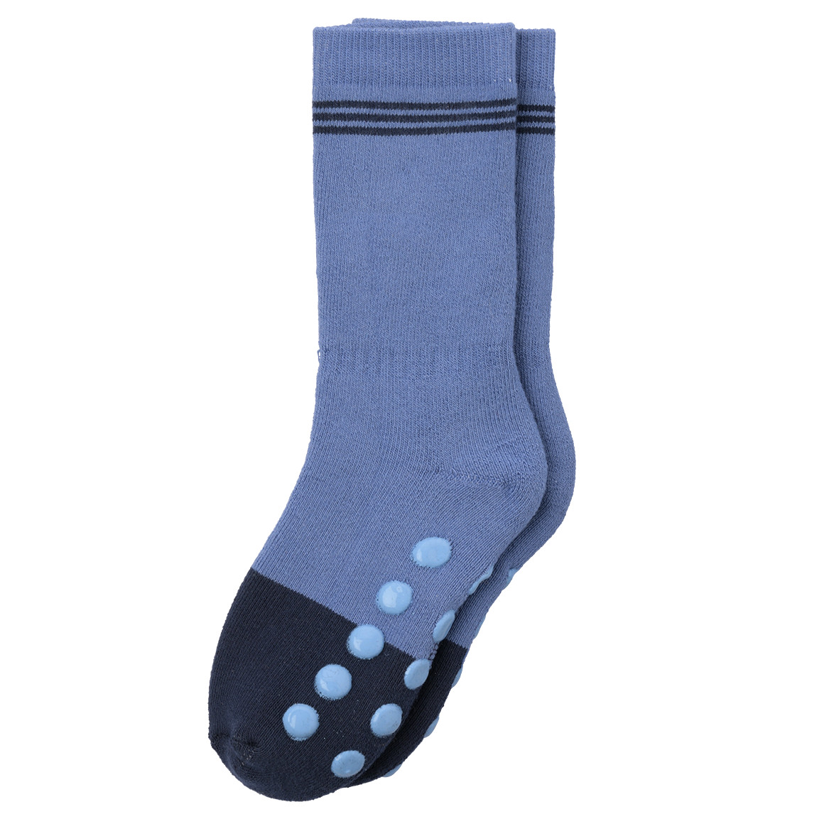 Topomini 3 Paar Baby Stoppersocken im Set jeans-blau