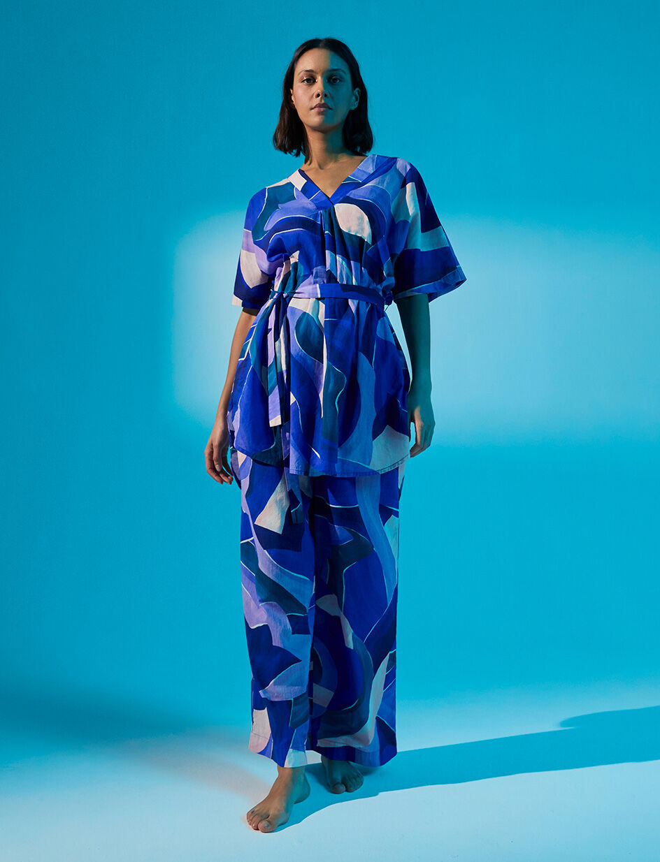 Robe - abstrait piscine bleu