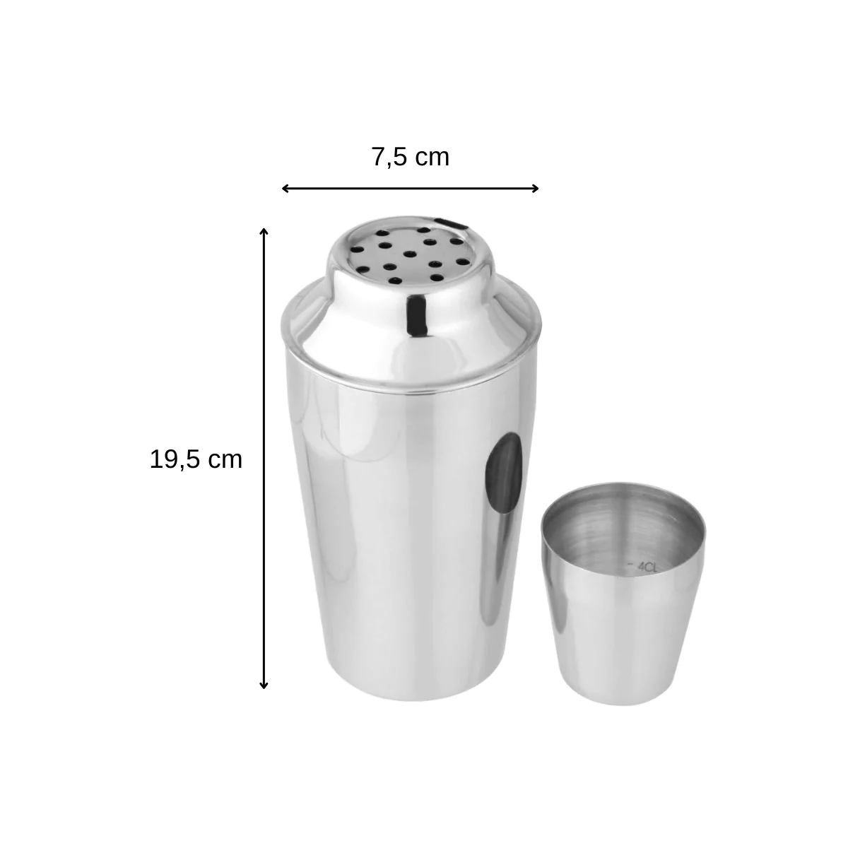 Shaker à cocktails en inox 400 ml Bar Concept Fackelmann