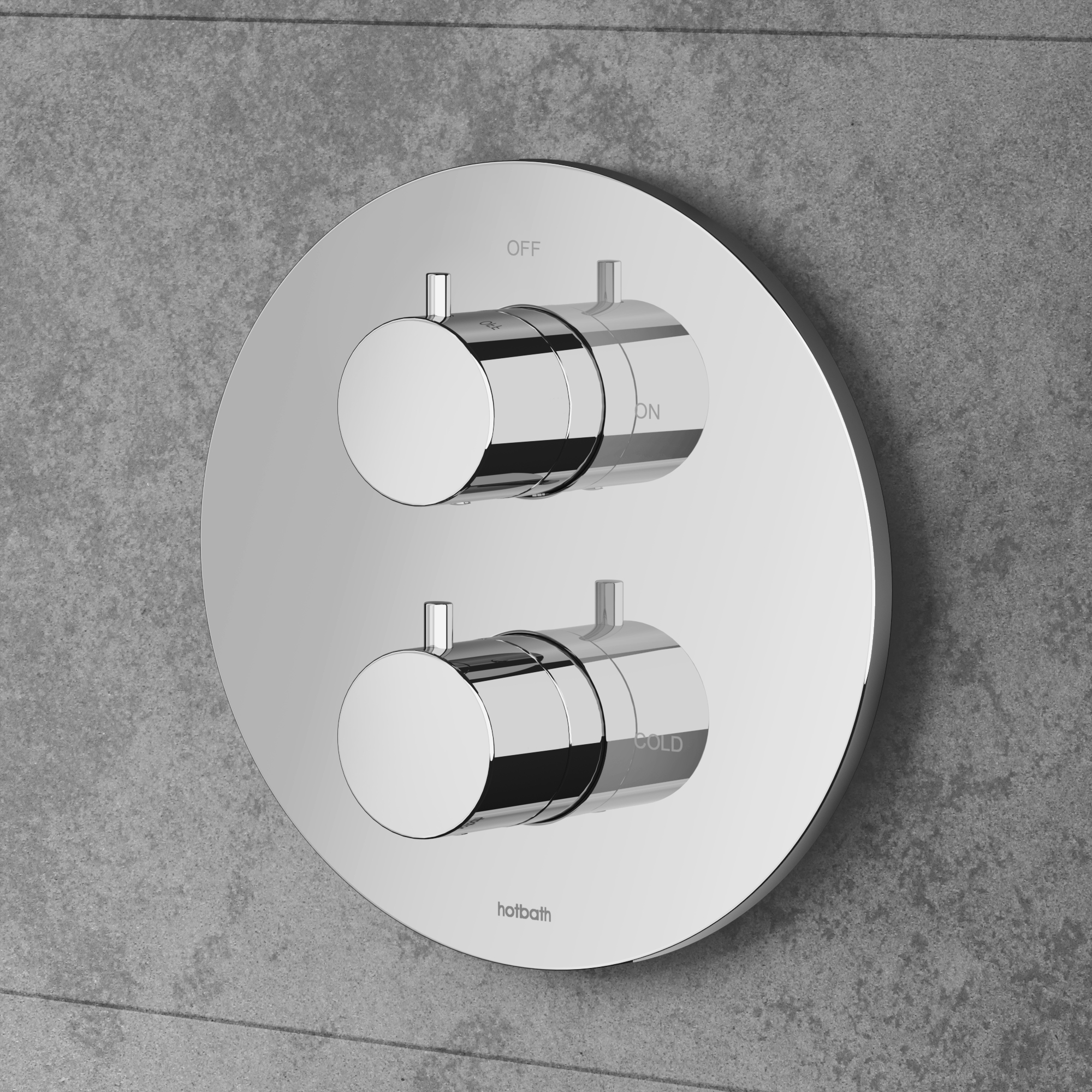 SCHADEMODEL: Hotbath Cobber Afbouwdeel Thermostaat met 2-weg stop-omstel Chroom B009