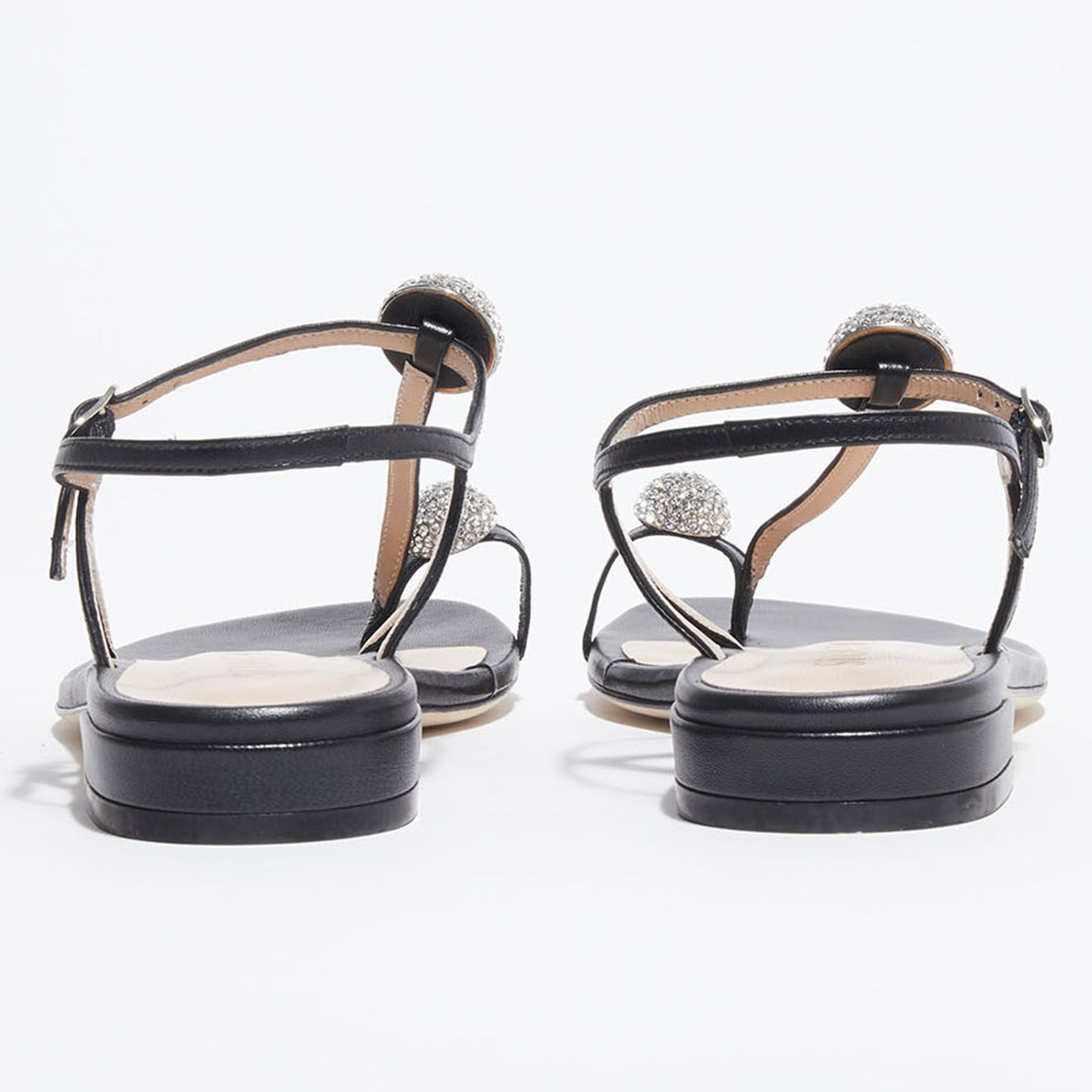 Stuart Weitzman Sandales en Cuir Ballsoffire noires