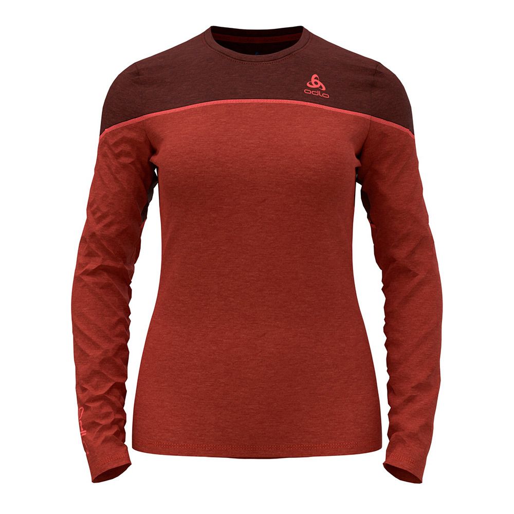 Odlo REVELSTOKE PW 150 - Sous-couche Femme ketchup melange - siesta
