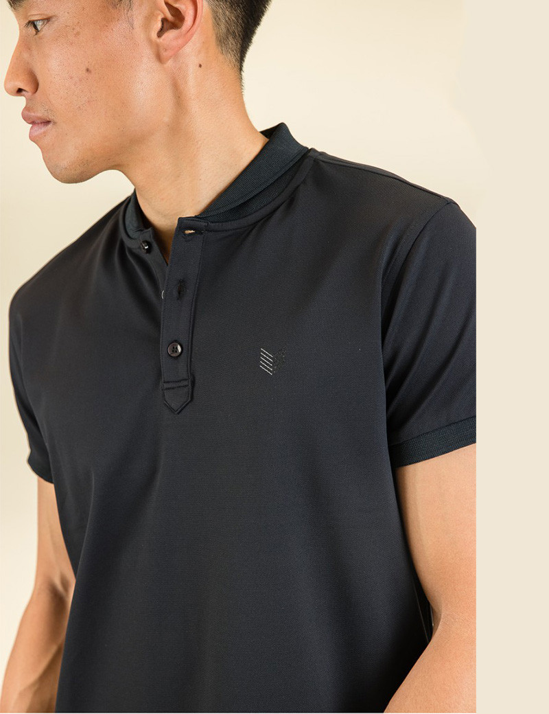 HBT CASTEL POLO HOMME NOIR