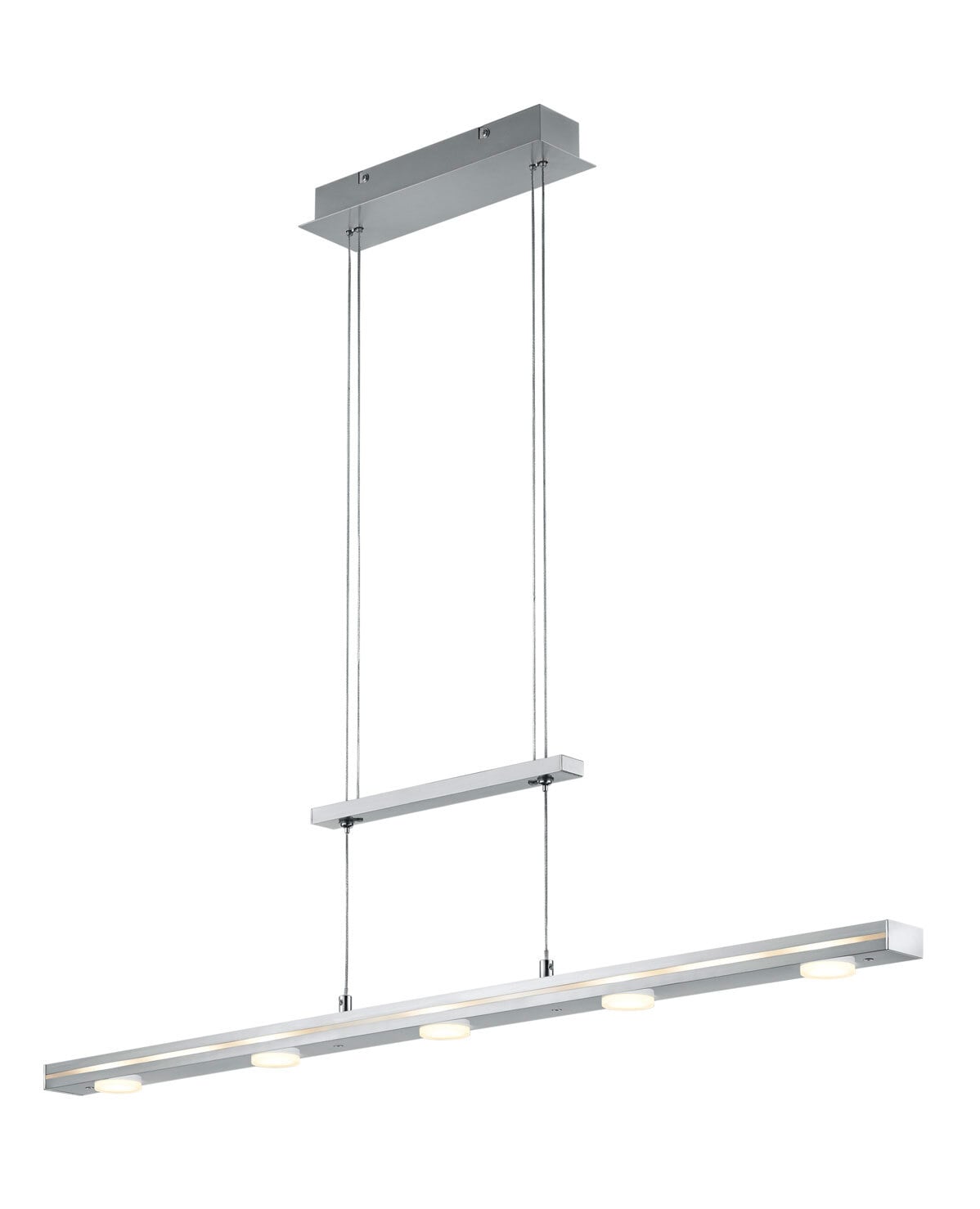 Trio LED Balkenpendel Lacal nickelfarbig