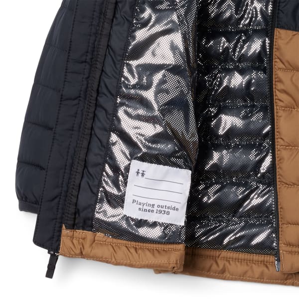 Doudoune randonnée COLUMBIA POWDER LITE II HOODED JACKET DELTA/BLACK